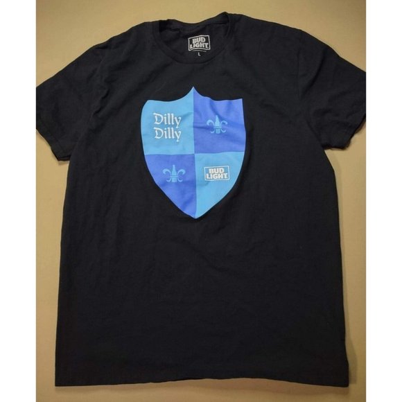 T-shirt BUD LIGHT Vintage - Motif Graphique Bleu En Taille L Pour Homme (occasion Très Bon état)